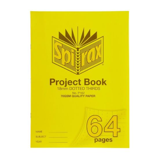 Picture of SPIRAX P162 PROJECT BOOK LARGE 18DT 64P