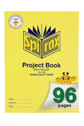 Picture of SPIRAX 322 SS PROJECT BOOK 96PG 8MM