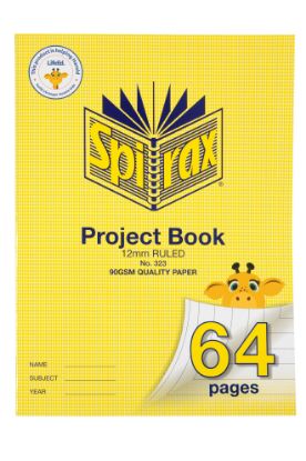 Picture of SPIRAX 323 SS PROJECT BOOK 64PG 12MM