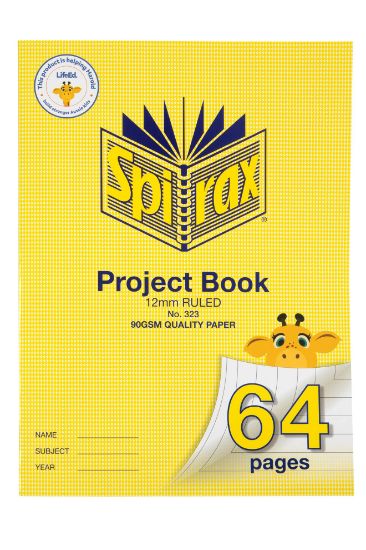 Picture of SPIRAX 323 SS PROJECT BOOK 64PG 12MM