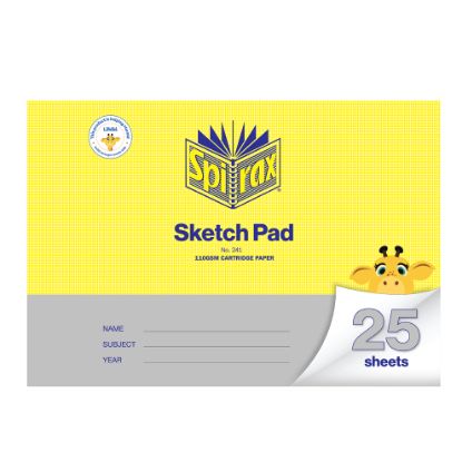 Picture of SPIRAX 241 SKETCH PAD A3 25 LEAF