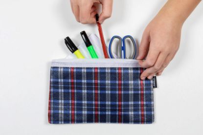 Picture of CELCO PENCIL CASE 235X130MM 1 ZIP TARTAN
