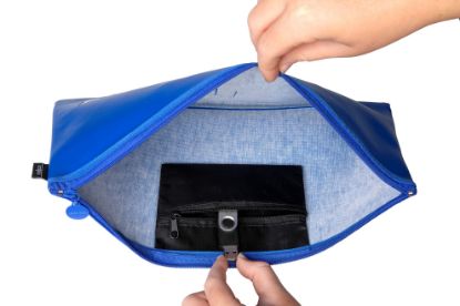 Picture of CELCO PENCIL CASE NAME BLUE 1 ZIP MED