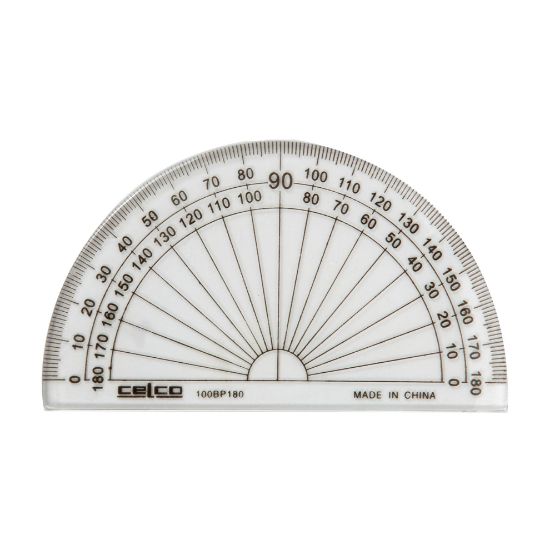 Picture of CELCO PROTRACTOR 10CM 180DEG BULK