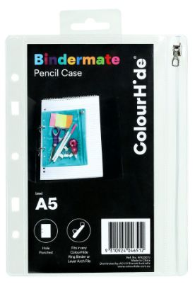Picture of CH BINDERMATE PENCIL CASE A5 CLEAR