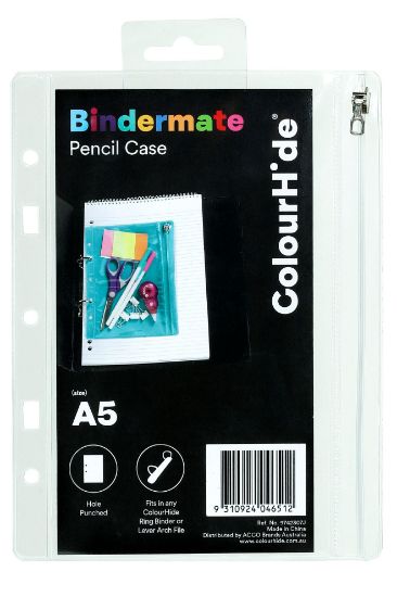 Picture of CH BINDERMATE PENCIL CASE A5 CLEAR