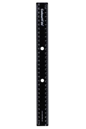 Picture of CH BINDERMATE RULER 30CM BLACK