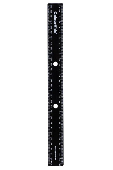 Picture of CH BINDERMATE RULER 30CM BLACK