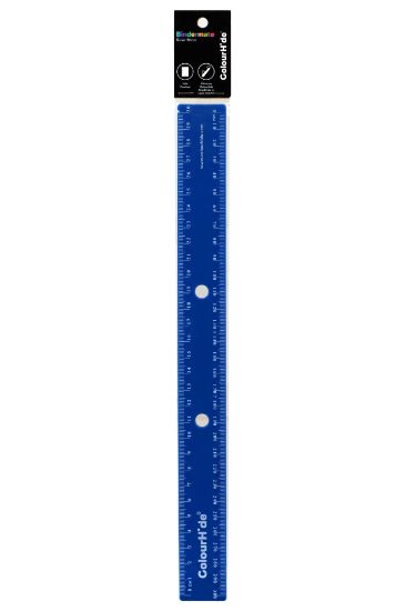 Picture of CH BINDERMATE RULER 30CM CL BLUE