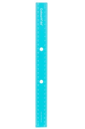 Picture of CH BINDERMATE RULER 30CM AQUA