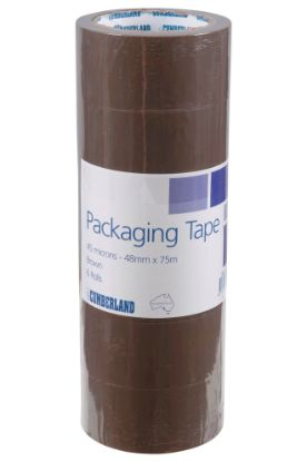 Picture of CMBLD PCKG TAPE 48MMX75M BRWN PK6