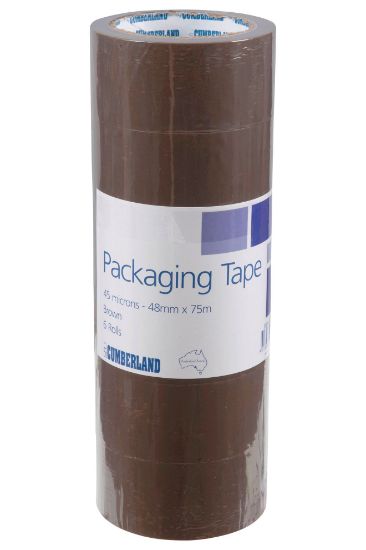 Picture of CMBLD PCKG TAPE 48MMX75M BRWN PK6