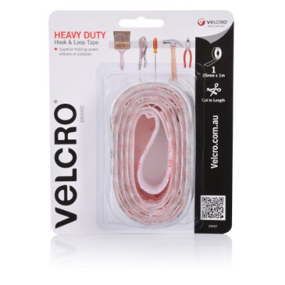 Picture of VELCRO HD H&L TAPE 25MMX1M WHITE
