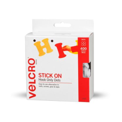 Picture of VELCRO SPOTS HOOK 22MM (400 SPOTS) WHT
