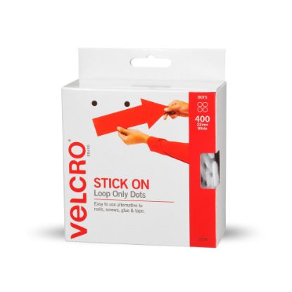 Picture of VELCRO SPOTS LOOP 22MM (400 SPOTS) WHT