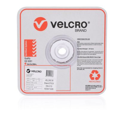 Picture of VELCRO STRIP HOOK 25MMX25M WHT BULK ROLL
