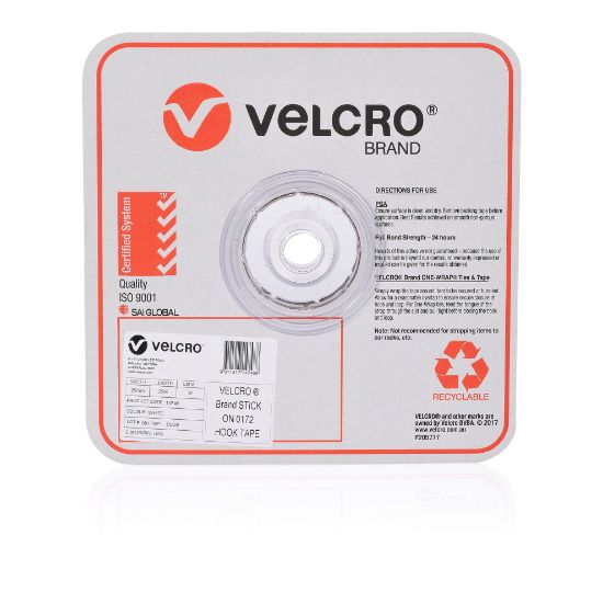 Picture of VELCRO STRIP HOOK 25MMX25M WHT BULK ROLL
