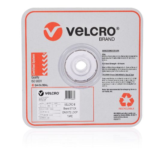 Picture of VELCRO STRIP LOOP 25MMX25M WHT BULK ROLL