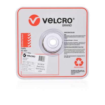 Picture of VELCRO SPOTS LOOP 22MM 900 SPOT WHT BULK
