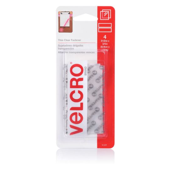 Picture of VELCRO THIN CLR H&L STRIP 19X89MM PK4