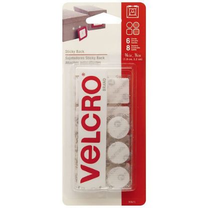 Picture of VELCRO 19MM DOTS & 22MM SQUARES WHT 14PK
