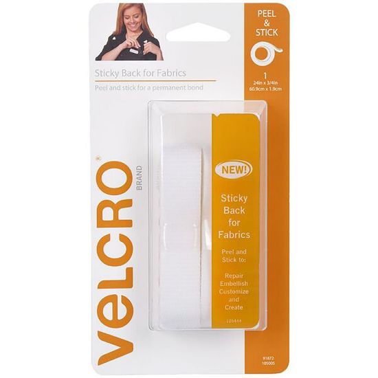 Picture of VELCRO FABRIC TAPE 19MMX60CM WHT