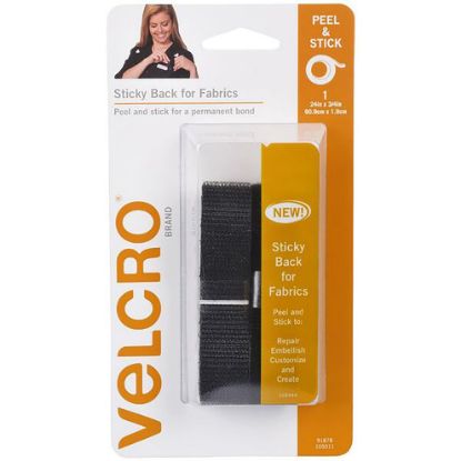Picture of VELCRO FABRIC STRIPS 19MMX60CM BLK