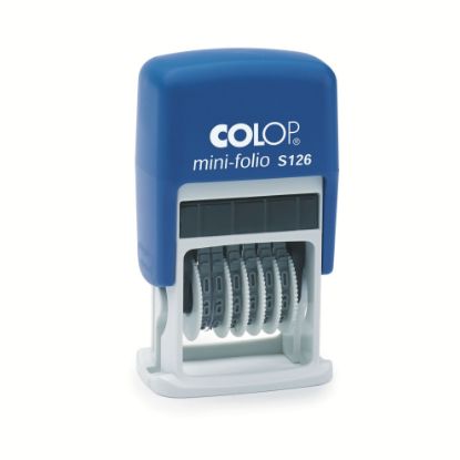 Picture of COLOP S126 MINI 6 BAND NUMB 4MM BLK PAD
