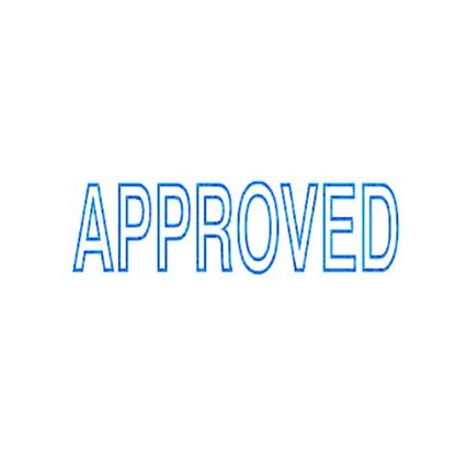 Picture of DESKMATE OFFICE STAMP APPROVED BLUE