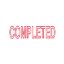 Picture of DESKMATE OFFICE STAMP COMPLETED RED