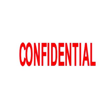 Picture of DESKMATE OFFICE STAMP CONFIDENTIAL RED
