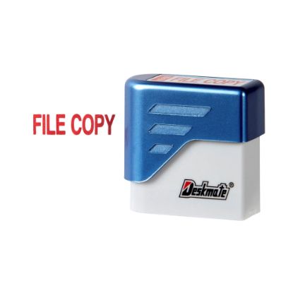 Picture of DESKMATE OFFICE STAMP FILE COPY RED