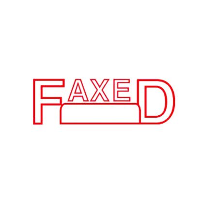 Picture of DESKMATE OFFICE STAMP FAXED DATE RED