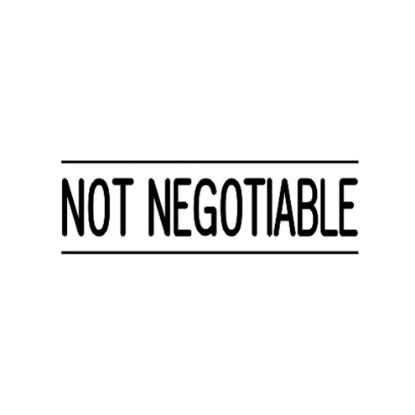 Picture of DESKMATE OFFICE STAMP NOT NEGOTIABLE BLK