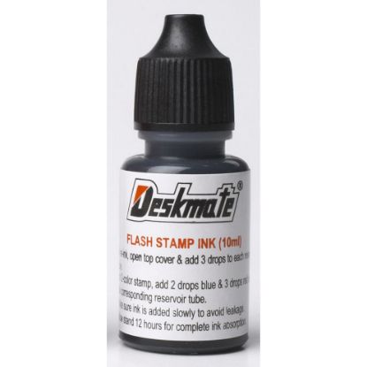 Picture of DESKMATE OFFICESTAMPSREFILL INK 10ML BLK