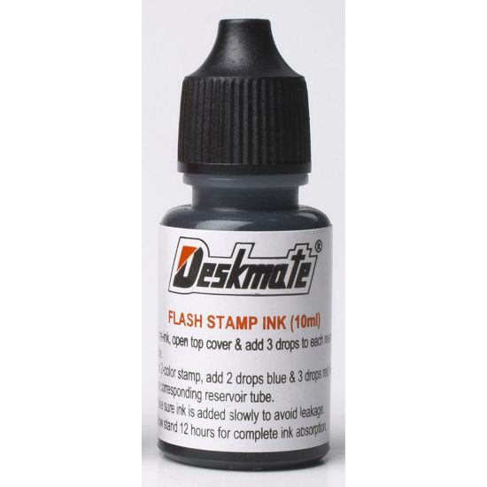 Picture of DESKMATE OFFICESTAMPSREFILL INK 10ML BLK