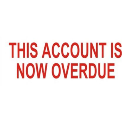 Picture of DESKMATE OFFICE STAMP ACCOUNT IS OVERDUE