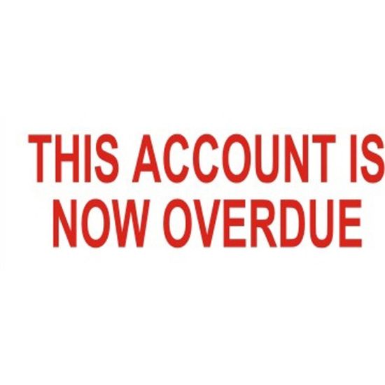 Picture of DESKMATE OFFICE STAMP ACCOUNT IS OVERDUE