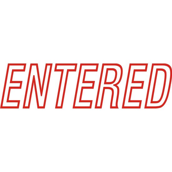 Picture of DESKMATE OFFICE STAMP ENTERED RED