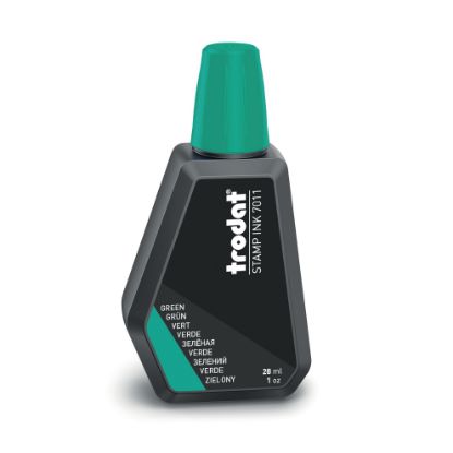 Picture of TRODAT 7011 STAMP PAD INK 28ML GREEN