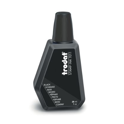 Picture of TRODAT 7011 STAMP PAD INK 28ML BLACK