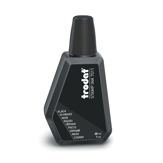 Picture of TRODAT 7011 STAMP PAD INK 28ML BLACK