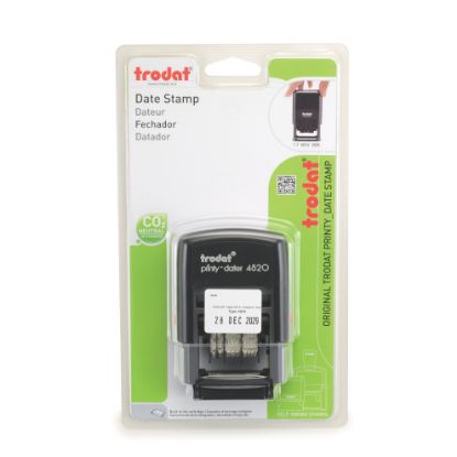 Picture of TRODAT 4820 PRINTY DATER 4MM BLACK
