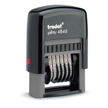 Picture of TRODAT 4846 PRINTY NMBRER 6 BAND 4MM BK