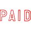 Picture of XSTAMPER CX-BN 1005 PAID RED