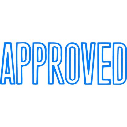Picture of XSTAMPER CX-BN 1008 APPROVED BLUE