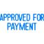 Picture of XSTAMPER CX-BN 1025 APPROVED FOR PAY BLU