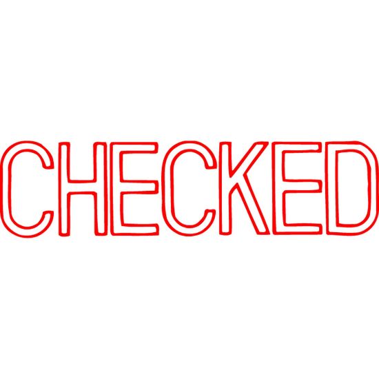 Picture of XSTAMPER CX-BN 1038 CHECKED RED