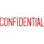 Picture of XSTAMPER CX-BN 1130 CONFIDENTIAL RED