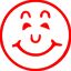 Picture of XSTAMPER CE-16 11303 SMILE FACE RED